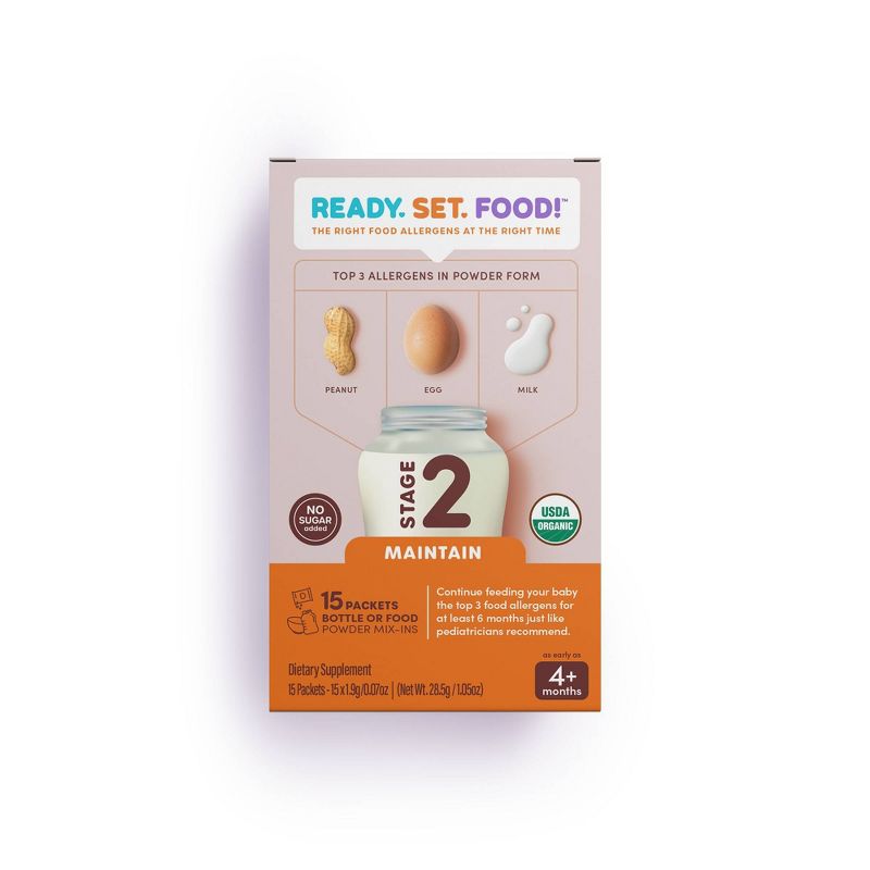 Ready, Set, Food! Early Allergen Introduction Mixins Baby Meals - Stage 2 - 1.2oz, 1 of 16
