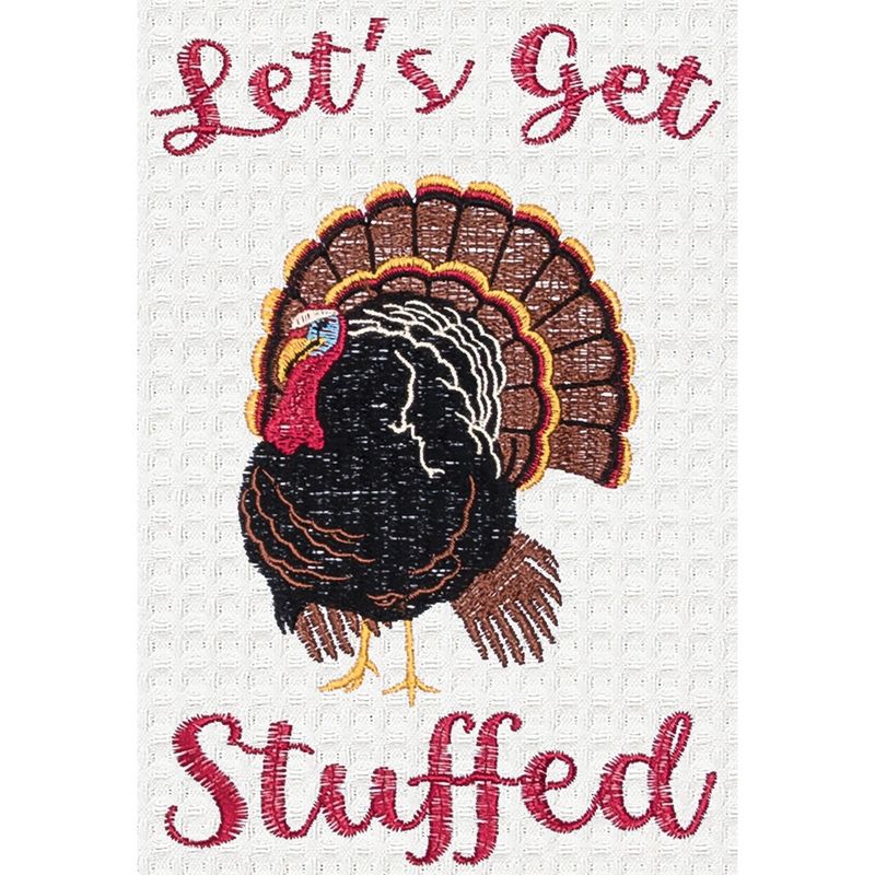 C&F Home Let's Get Stuffed Cotton Embroidered Waffle Weave Halloween Kitchen Towel Decor Decoration, 2 of 3