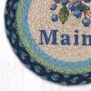 Earth Rugs Blueberry Farm Round Jute Trivet – Maine Fruit Design by Harry W. Smith - 2 of 3
