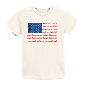 The Juniper Shop American Bow Flag Coquette Youth Short Sleeve Tee - 1 of 4
