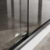 Lirago Double Sliding Glass Shower Door 48x72" Aluminum Frame Clear Tempered Glass Stainless Steel Hardware Matte Black Waterproof Bathroom Enclosure - 4 of 4