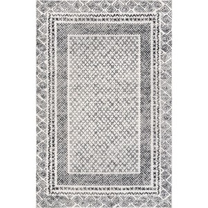 Nuloom Arabella Contemporary Bordered Indoor Area Rug, Gray, 4'x6' - 1 of 4