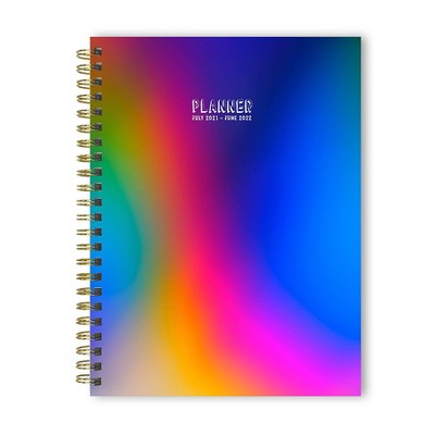 2021-22 Academic Planner 8"x6" Prism Rainbow Daily/Weekly/Monthly - The Time Factory