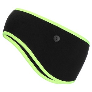 Unique Bargains Polar Fleece Stretchy Winter Running Sweatband with Button Ear Warmer Headband - 1 of 4