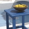 VisioGear Adirondack Side Table, Outside End Table for Patio, Compact Side Table for Porch, Deck, Blue, 15"*15"*18" - 4 of 4