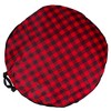 Northlight 30" Heavy Duty Red and Black Plaid Christmas Wreath Storage Bag with Handles - image 4 of 4