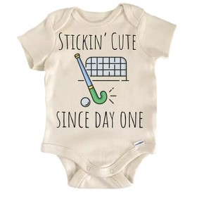 Field Hockey Newborn Baby Onesie® Bodysuit GS1 - 1 of 4