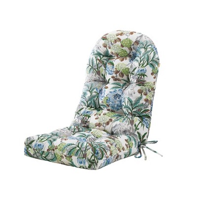 Outdoor Adirondack Chair Cushion for Patio Furniture,Tufted Thick Seat & Round High Back Rocking Oudoor Colorful Cushion, 48"x21"x4" inches,Floral