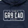 Men's - Instant Message - Gr8 Dad License Plate Graphic Fleece Pullover Hoodie - 2 of 4