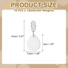 Unique Bargains Marble Teardrop Shape Tablecloth Weight Pendant Hooks - 2 of 4