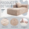 UNITED WE WIN Chenille Loveseat Sofa,Minimalist Modular Couches Sleeper for Living Room Bedroom Apartment Lounge - 2 of 4