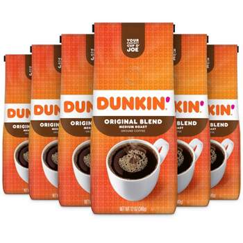 Dunkin' Donuts Original Blend Medium Roast Ground Coffee Bundle - 6ct/12oz