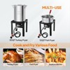 ROVSUN 30QT Turkey Fryer & 10QT Fish Fryer Kit w/ 55,000BTU Propane Stove, Aluminum Outdoor Deep Fryer & Seafood Boiler Steamer with Baskets - 2 of 4