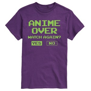 Men's - Instant Message - Anime Over Yes No Short Sleeve Graphic T-Shirt - 1 of 4