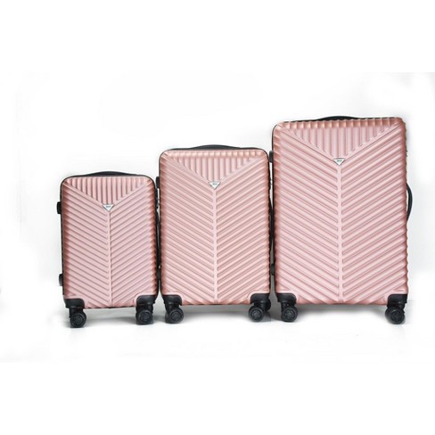 3 Pcs Hardshell Luggage Set, Abs Lightweight Spinner Suitcase With Tsa Lock  (20/24/28)-modernluxe : Target