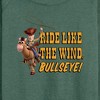 Women's - Disney - Ride Like The Wind Lightweight French Terry Wide Neck Long Sleeve Shirt - 2 of 4