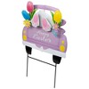 Northlight Back Seat Bunny Happy Easter Outdoor Garden Stake - 14" - Purple - 3 of 4