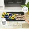 Evergreen Sunflower Welcome Sassafras Indoor Outdoor Switch Doormat 1'10"x10" Multicolored - 3 of 4