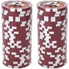 Slickblue 14g Poker Chips 25-Pack, Clay Composite, Royal Flush Design, Easy-to-Read Denominations, $1-$1000 - 3 of 3