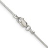 Black Bow Jewelry 1mm Sterling Silver, Round Solid Snake Chain Necklace - 3 of 4