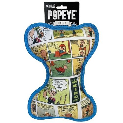 Multipet Popeye Comic Plush Bone Toy for Dogs