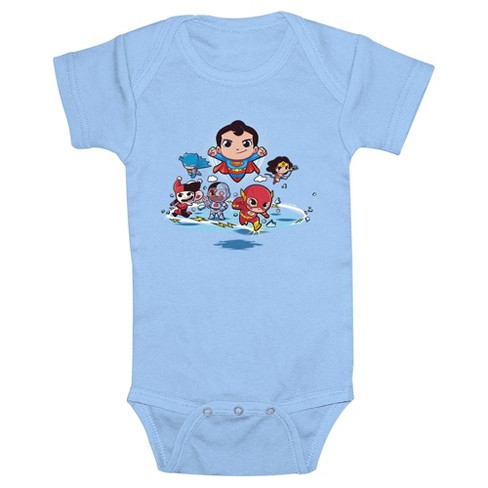 Infant's DC Super Friends Chibi Action Group Bodysuit - image 1 of 3