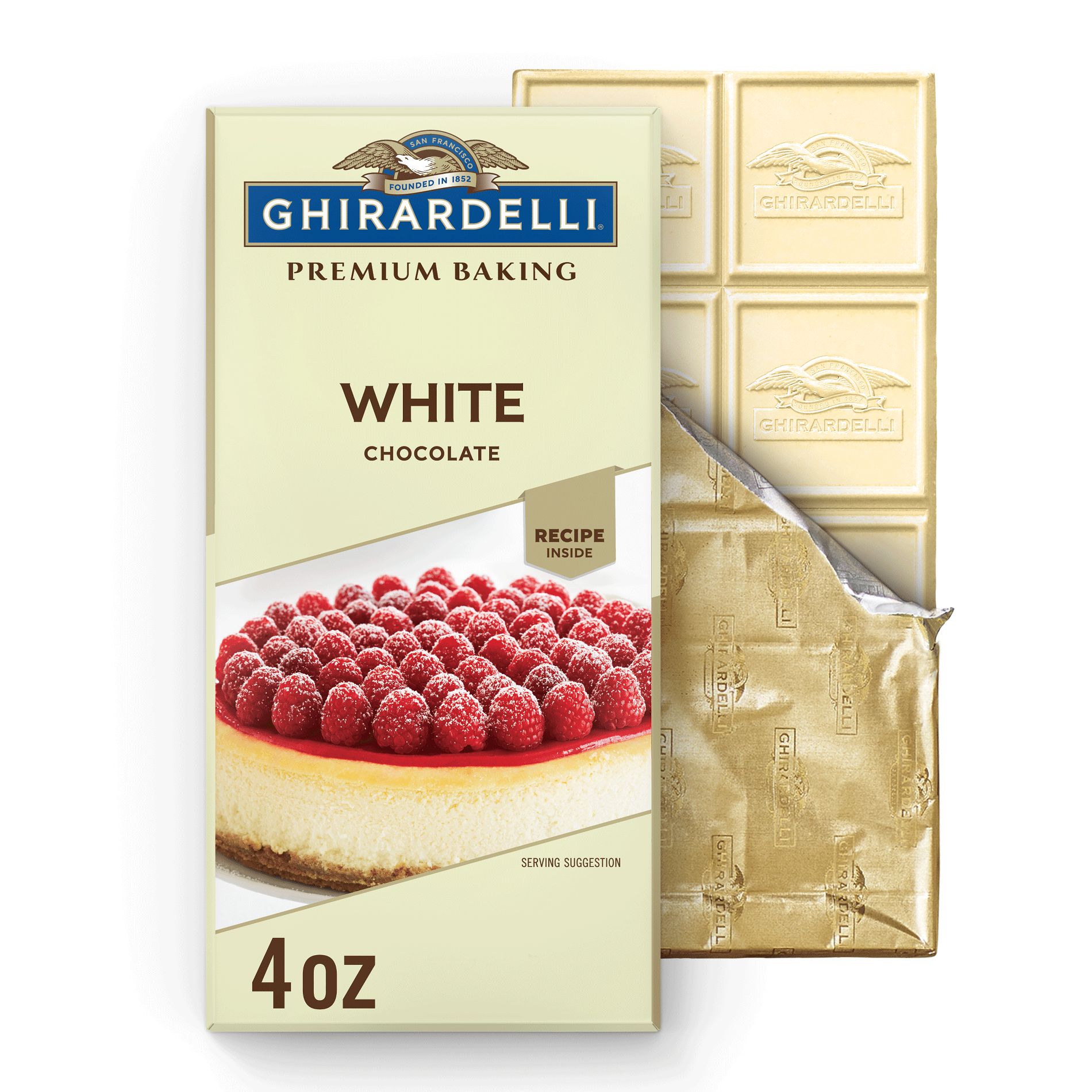 GHIRARDELLI Premium Baking White Chocolate Baking Bar - 4oz