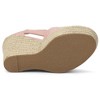Allegra K Women's Espadrilles Tie Up Ankle Strap Wedges Sandals - 4 of 4