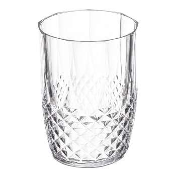 Smarty Had A Party 16 oz. Clear Stripe Round Disposable Plastic Tumblers (48 Tumblers)