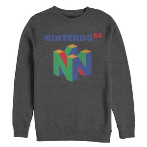Men's Nintendo Classic N64 Logo Sweatshirt - 1 of 3