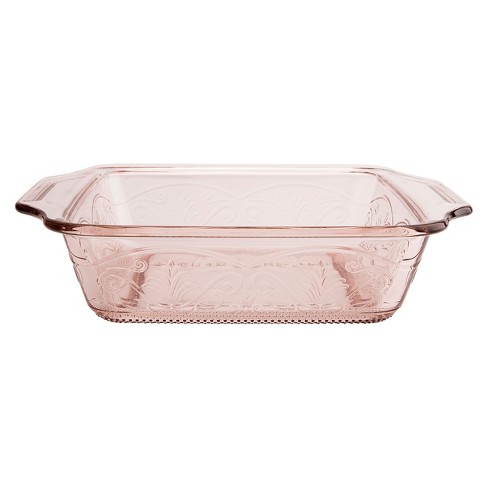 Anchor Hocking Laurel 8" Rosewater Cake Dish