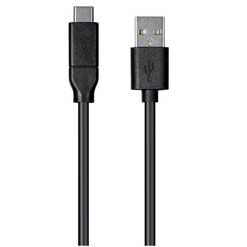 Monoprice USB C to USB A 2.0 Cable - 2 Meters (6.6 Feet) - Black | Fast Charging, High Speed, 480Mbps, 3A, 26AWG, Type C, Compatible with Samsung, 2 of 7
