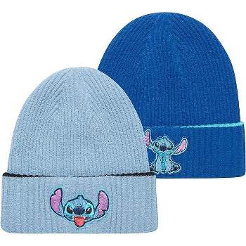 Disney Men’s Winter Hat –2 Pk Knit Cuffed Beanie: Nightmare Before, Lilo &Stich