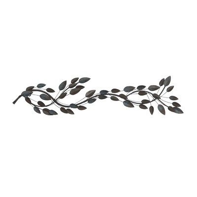 Traditional Metal Floral Decorative Wall Sculpture Brown - Olivia & May