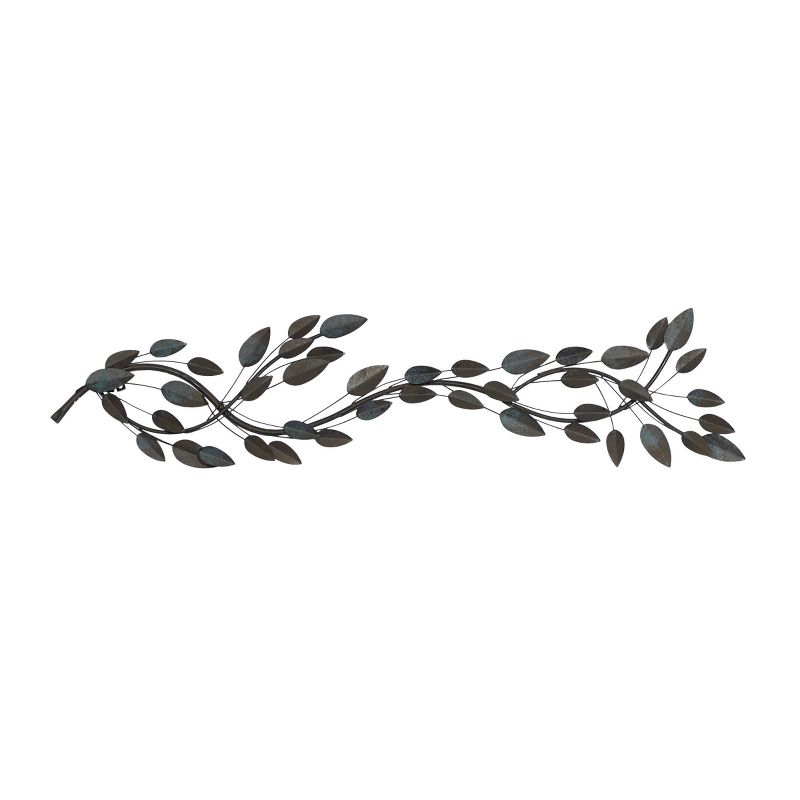 Traditional Rustic Metal Leaf Wall Decor Brown - Olivia &#38; May, 1 of 9