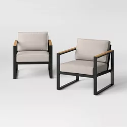 Henning 2pk Patio Club Chairs, Outdoor Furniture - Project 62™