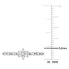 EVERLY JEWELRY | Silver 1/10 CT TW Diamond Fashion Ring - 4 of 4