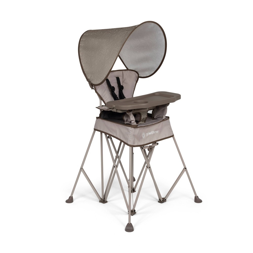Photos - Highchair Baby Delight Go With Me Uplift Portable High Chair with Canopy - Sandstone 