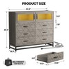 Modern 6-Drawer Dresser  – Sturdy Wood & Metal Dresser for Bedroom, Large Storage Cabinet With Smooth Gliding Drawers - 2 of 4