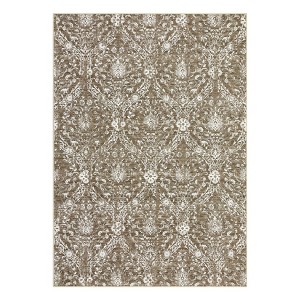 Machine Washable Area Rug Low Pile Vintage Printed Ultra-Thin Non Slip Rugs Stain Resistant Foldable Indoor Carpet for Living Room Bedroom - 1 of 4