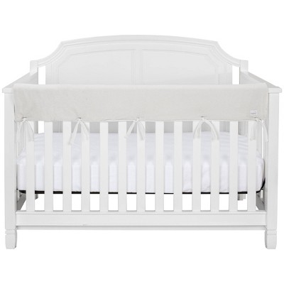 Trend Lab 51  Fleece Front Rail Cover for Convertible Cribs - White