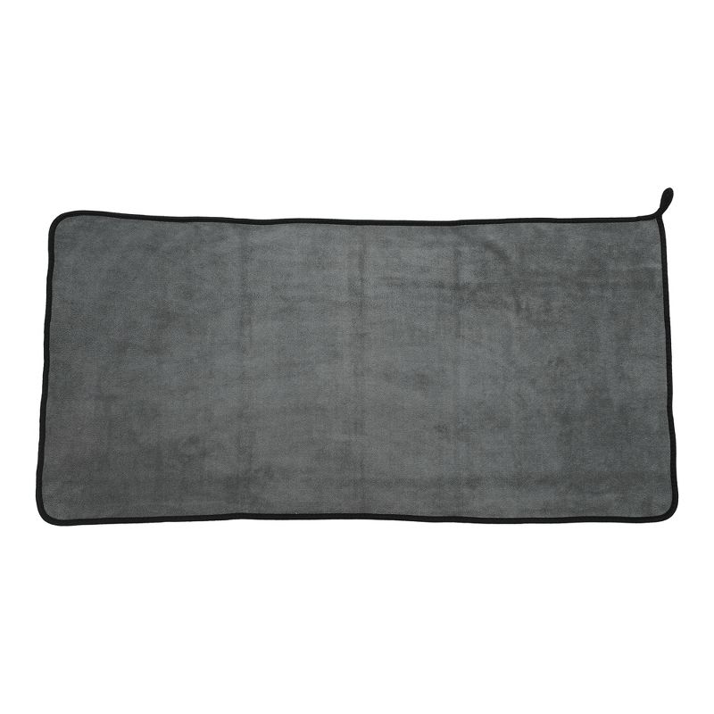 Unique Bargains Extra Large 500 GSM Microfibre Car Drying Towel 19.69"x39.39" Gray Green 1 Pc, 4 of 6