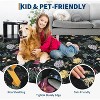 homfan Rug for Living Room Modern Floral Washable Rug Farmhouse Non Slip Non Shedding Throw Rugs Low Pile Stain Resistant Carpet - 4 of 4