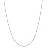 Black Bow Jewelry 1mm 14k White Gold Diamond Cut Round Wheat Chain Necklace - 3 of 4