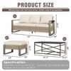 UPTIOT 4-Piece Outdoor Patio Conversation Set - 4 of 4