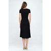 WEST K Women's Emma Ruched Midi Faux-Wrap Dress - 3 of 4