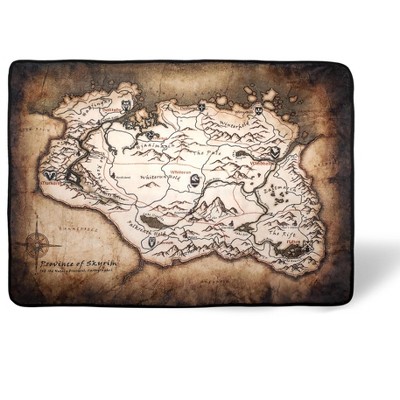 Just Funky The Elder Scrolls Province of Skyrim Fleece Throw Blanket | 45 x 60 Inches