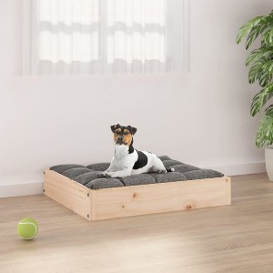 VidaXL Dog Bed 20.3 in.x17.3 in.x3.5 in. Solid Wood Pine - 1 of 4