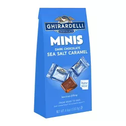 Ghirardelli Dark Chocolate Sea Salt Caramel Minis - 4.6oz