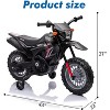 Garvee Kids Electric Ride-on Motorcycle, 6V-Motorbike with Training Wheels,Headlight,Engine Sounds, for Boys Girls - 2 of 4